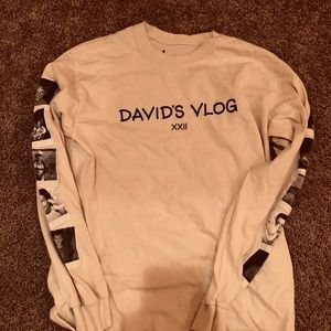 David Dobrik Size Medium birthday long sleeve vlog